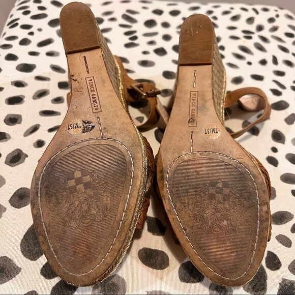 Vince Camuto Brown Espadrille Wedges - Picture 4 of 8